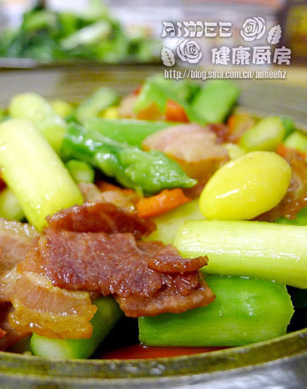芦笋培根小炒的做法