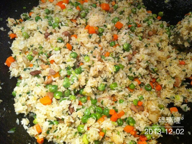麦豆饭(豌豆饭)的做法