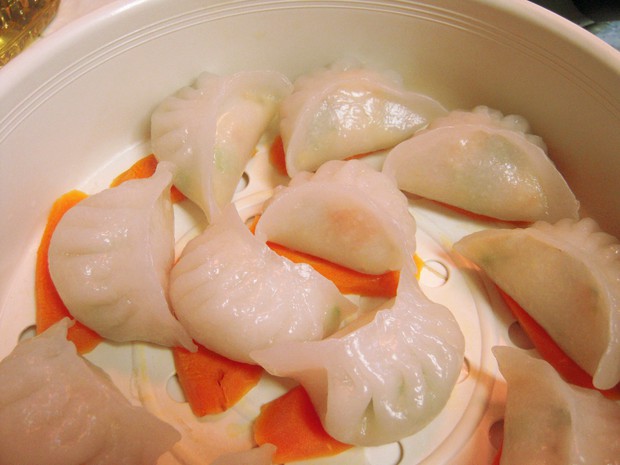 芦笋虾饺的做法
