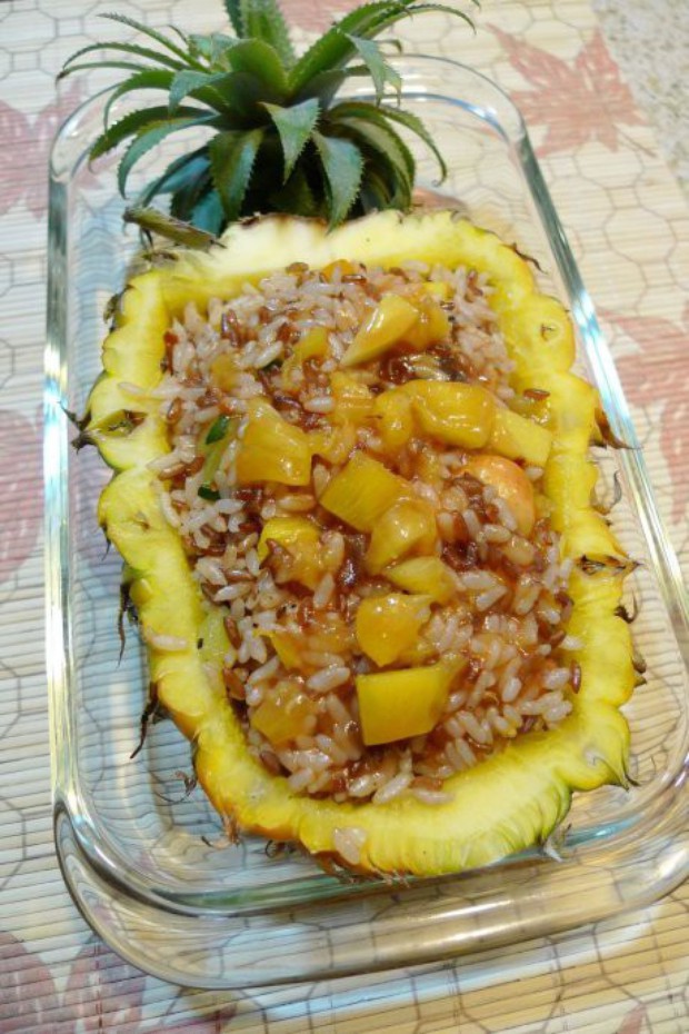 原只菠萝焗饭的做法
