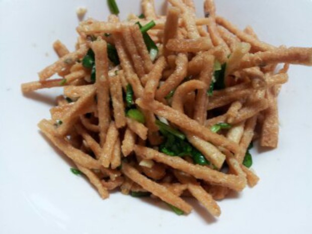 凉调馓子的做法