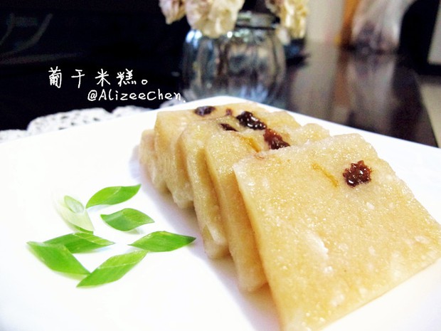 葡干蜂蜜米糕的做法