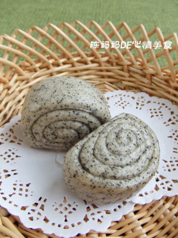 黑芝麻小馒头的做法