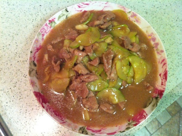 西葫芦炒肉的做法