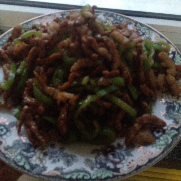 尖椒肉丝的做法