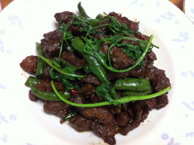 简易暴力杭椒牛柳的做法