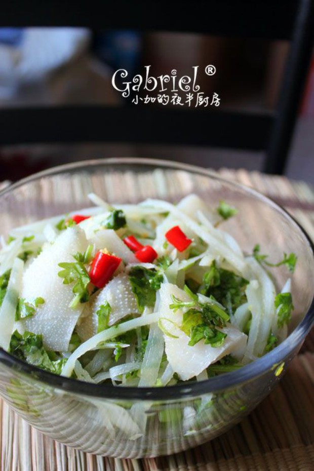香菜百叶土豆丝的做法