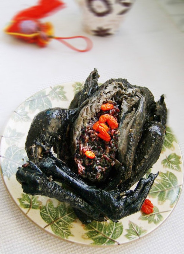 紫米乌鸡饭的做法