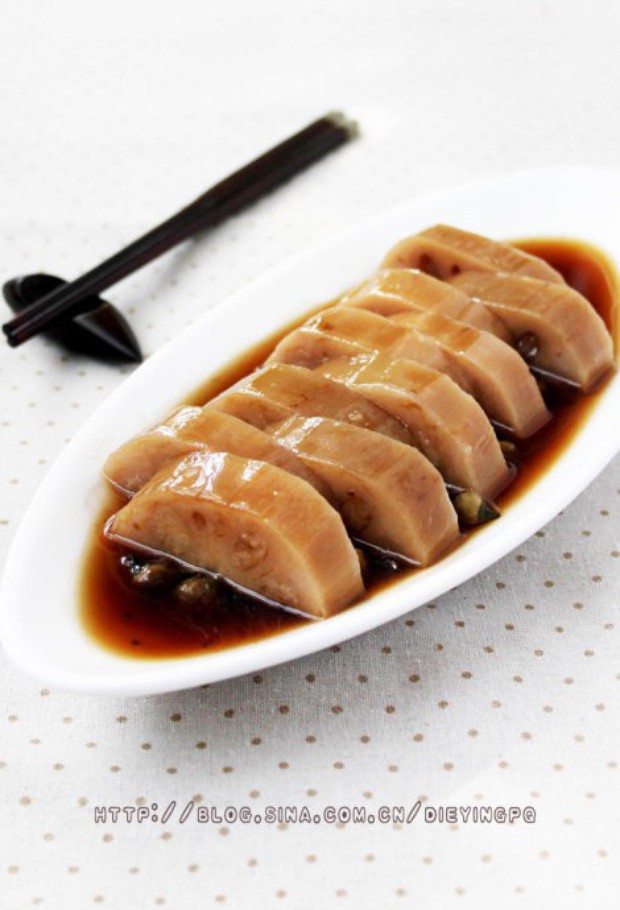 山茶糯米藕的做法
