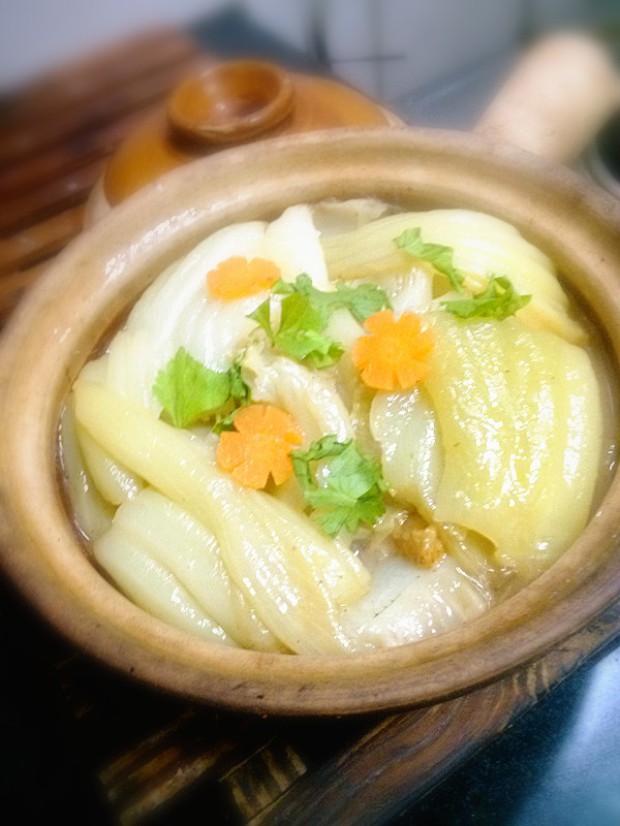 大芥菜煲的做法