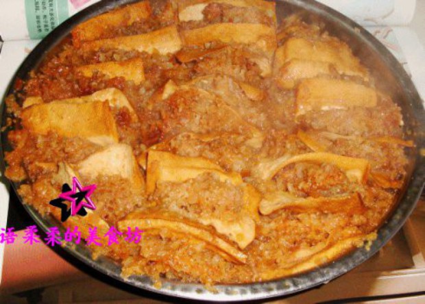 豆腐干米粉蒸牛肉的做法