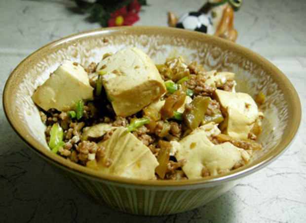 豆腐蒸肉末的做法