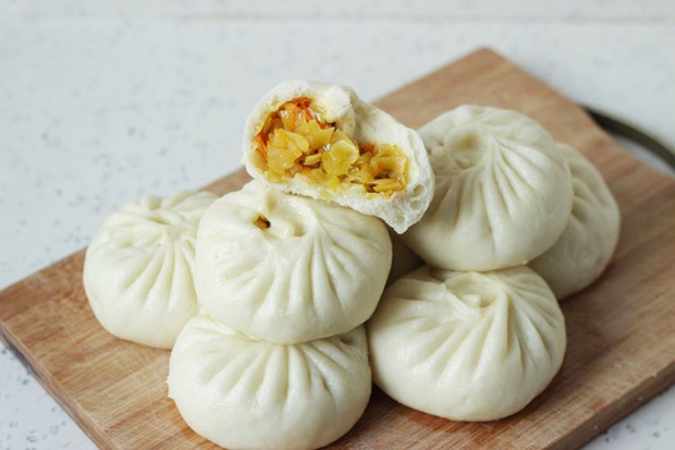 素卷心菜包子的做法