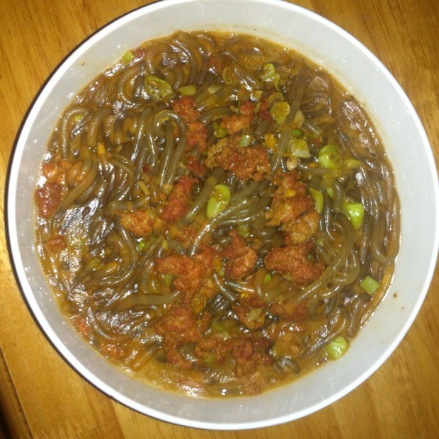 豆角肉末粉条的做法