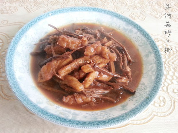 茶树菇炒牛柳的做法