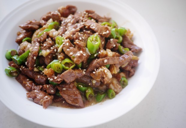 家常杭椒牛柳的做法