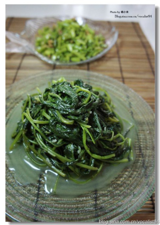 蒜茸空心菜的做法