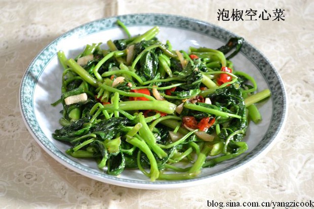 泡椒空心菜的做法