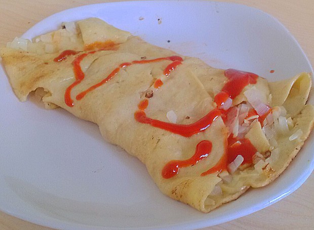 洋葱火腿鸡蛋饼的做法