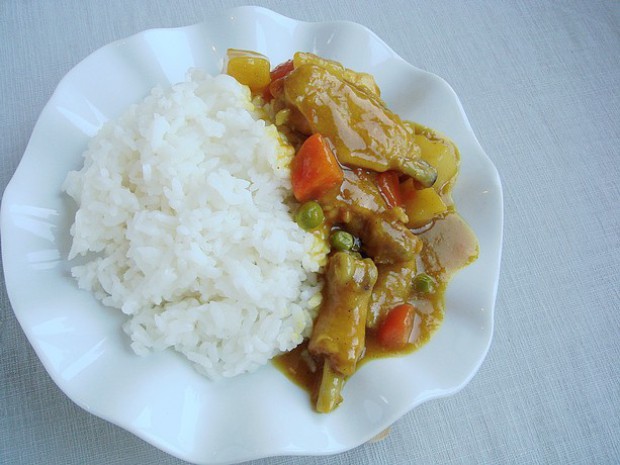 柚子酱咖喱鸡饭的做法