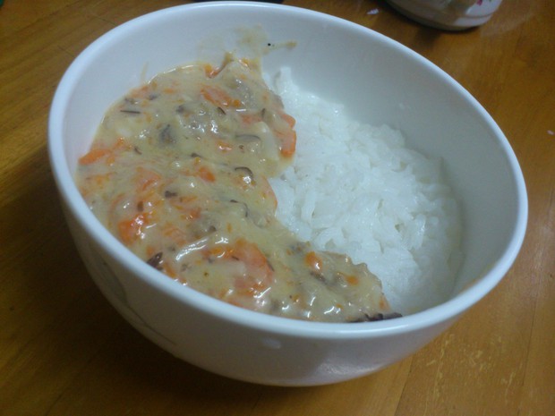 宝宝私房菜——奶酪肉羹饭的做法