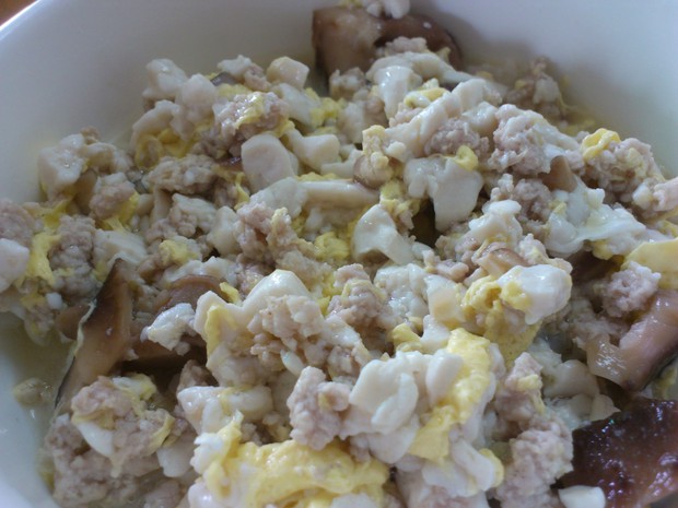 宝宝私房菜——豆腐香菇肉羹饭的做法