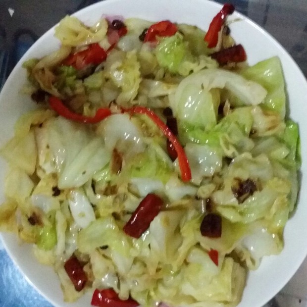 辣炒洋白菜的做法