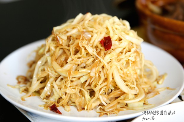 炝锅圆白菜丝的做法