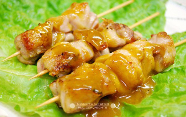 咖喱鸡肉串的做法