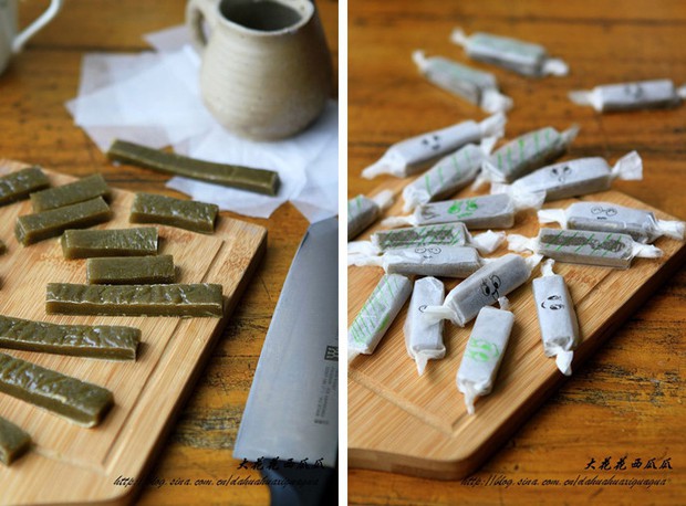 抹茶牛奶糖的做法