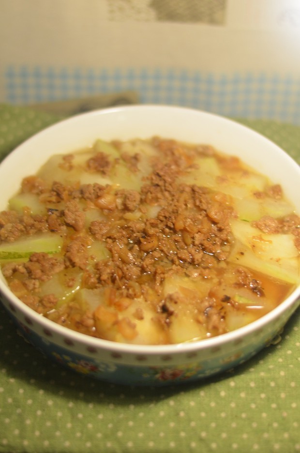 肉沫瑶柱蒸冬瓜的做法