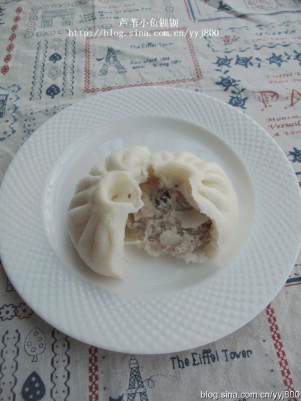 猪肉椰菜粉丝包子的做法