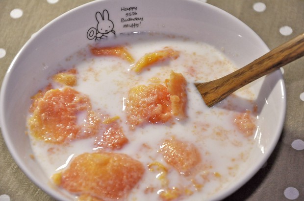 热饮蜂蜜木瓜奶的做法