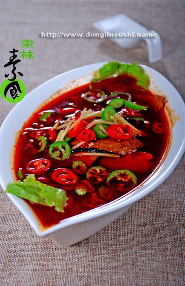 麻辣水煮素鱼片的做法