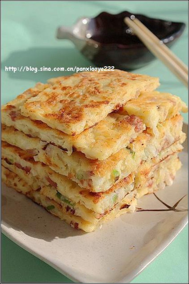 萝卜培根饼的做法