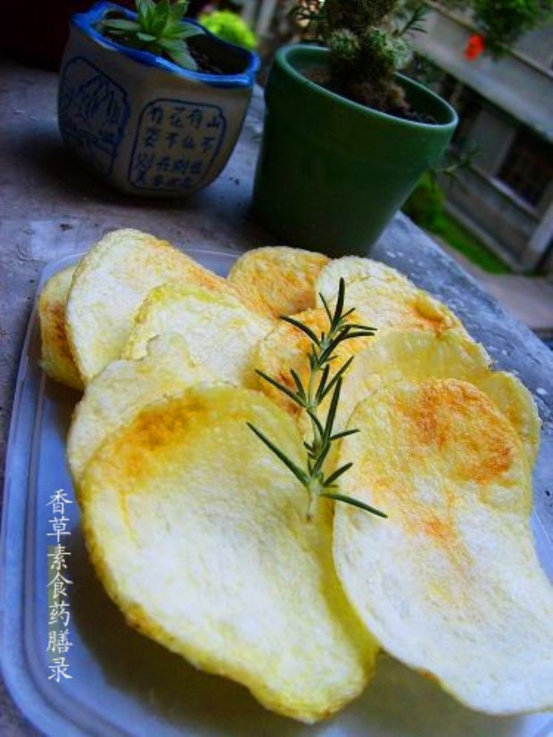 微波炉版薯片的做法