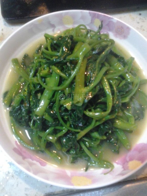 清炒空心菜(藤藤菜)的做法