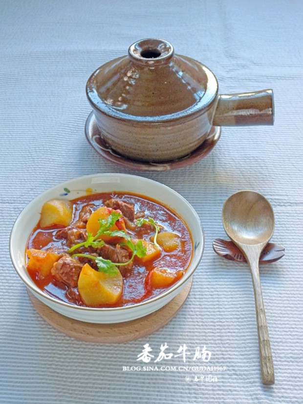 番茄牛腩+盖饭的做法