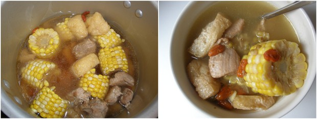豆浆玉米炖排骨的做法
