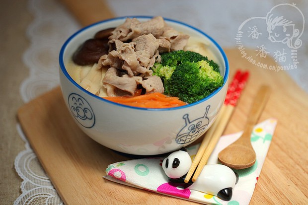 时蔬豆浆乌冬面的做法