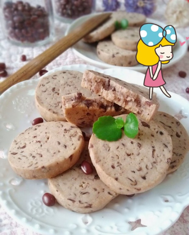 简单红豆圆饼干的做法