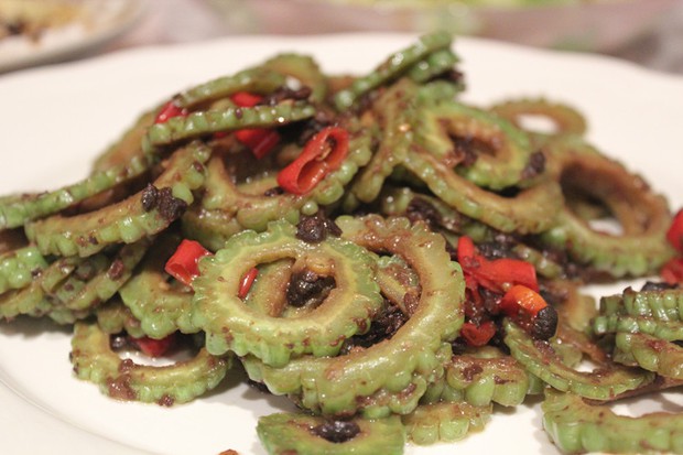 豆豉苦瓜圈的做法