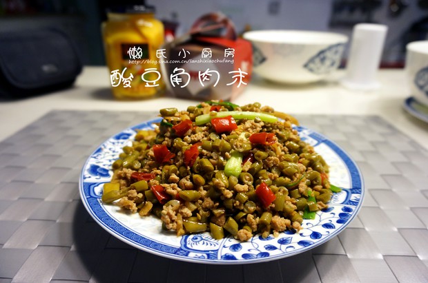 酸豆角炒肉末的做法