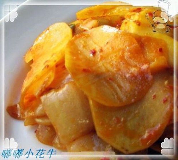 辣白菜炒土豆片的做法