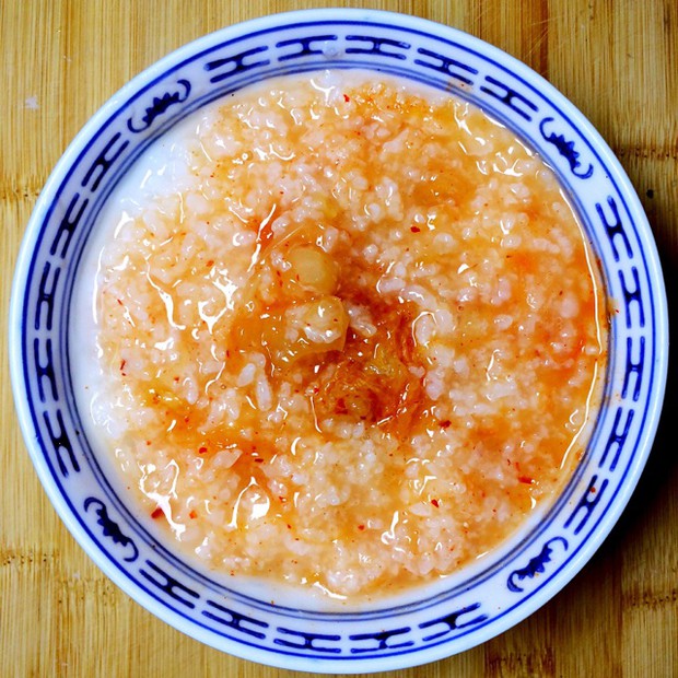 辣白菜泡菜粥的做法