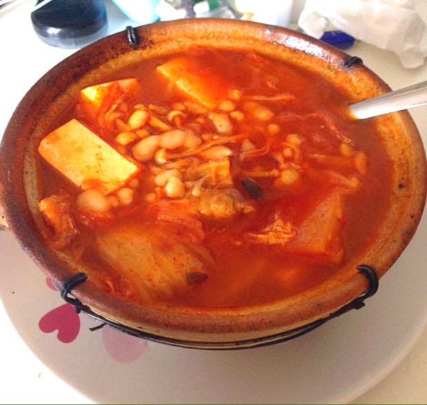 五花肉泡菜小锅~的做法