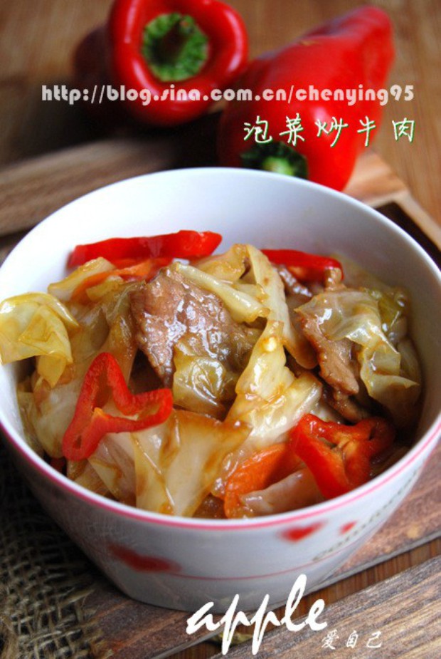 泡菜炒牛肉的做法