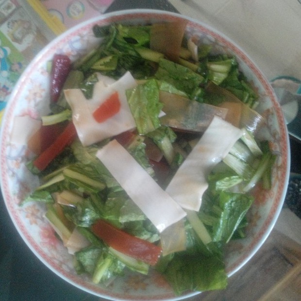 爽口小白菜爽到爆的做法