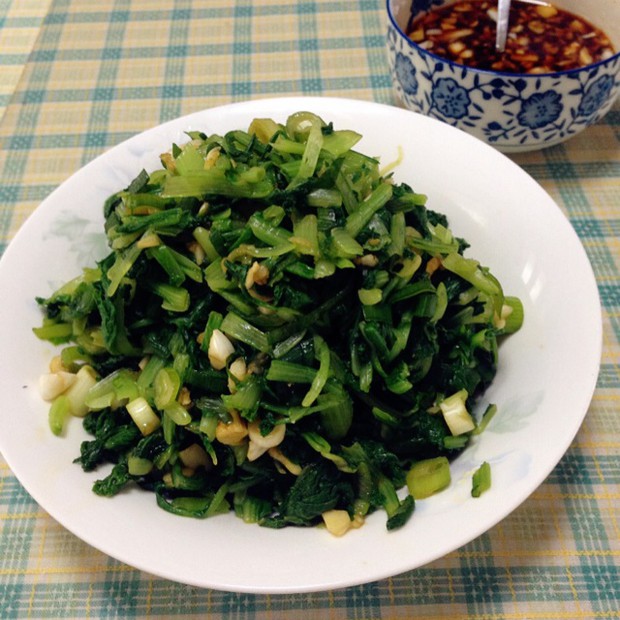 凉拌小白菜的做法