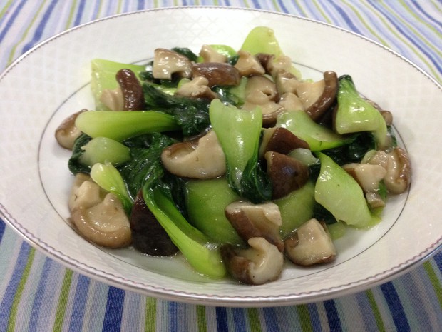 香菇上海青的做法